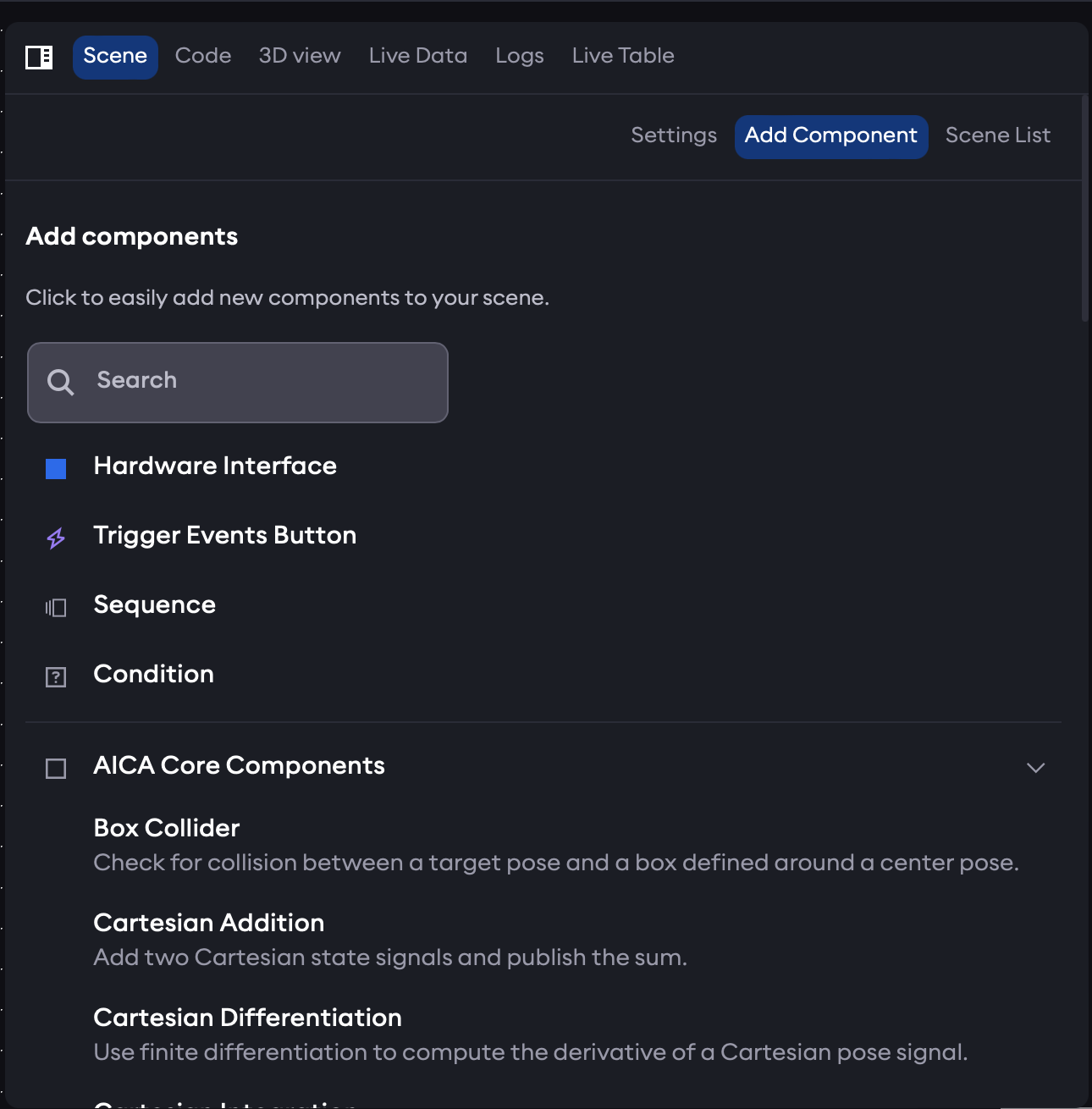 aica-studio-add-component