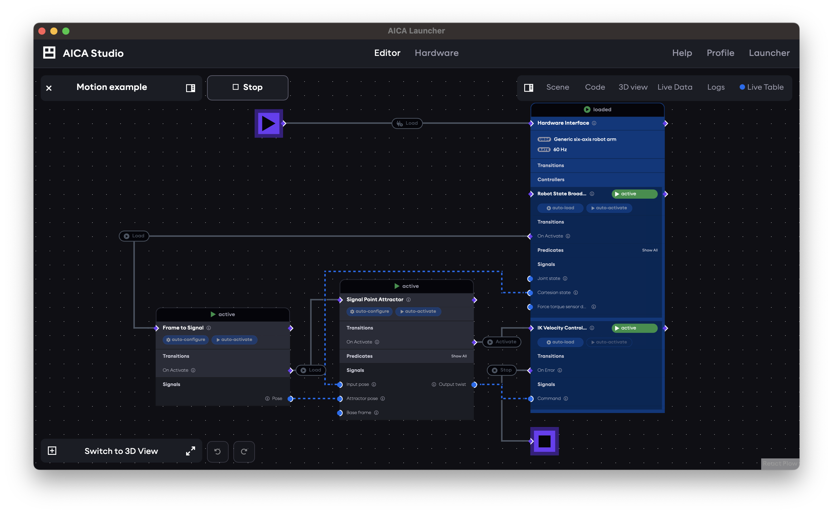 aica-studio-application-graph-running