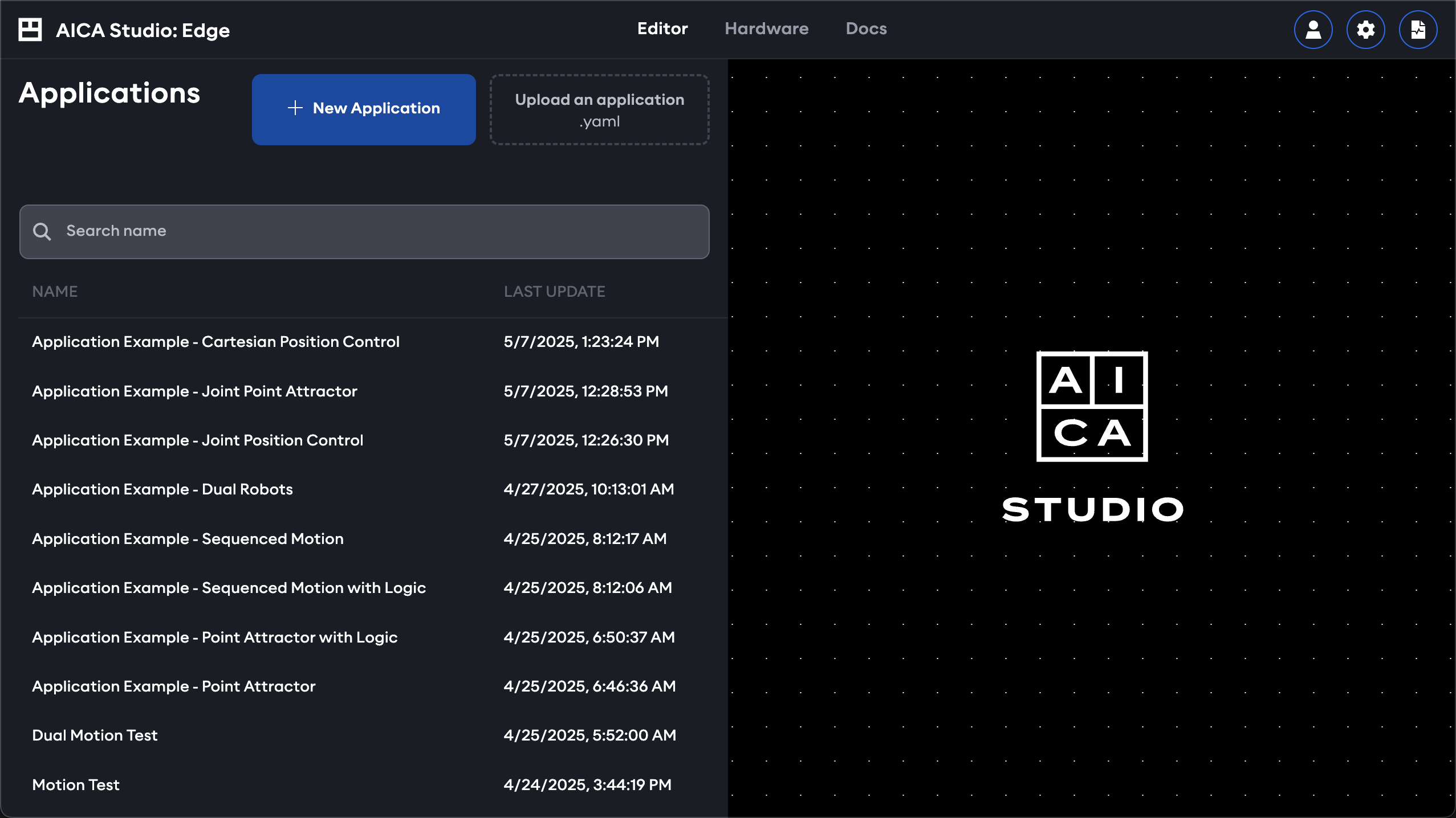 aica-studio-application-manager