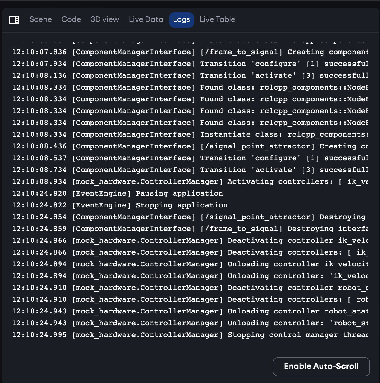 aica-studio-logs-view