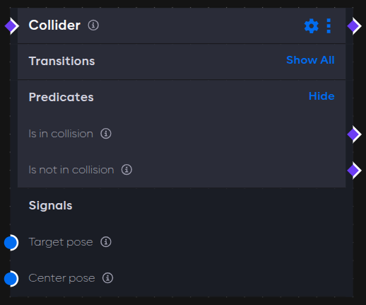 Collider interfaces