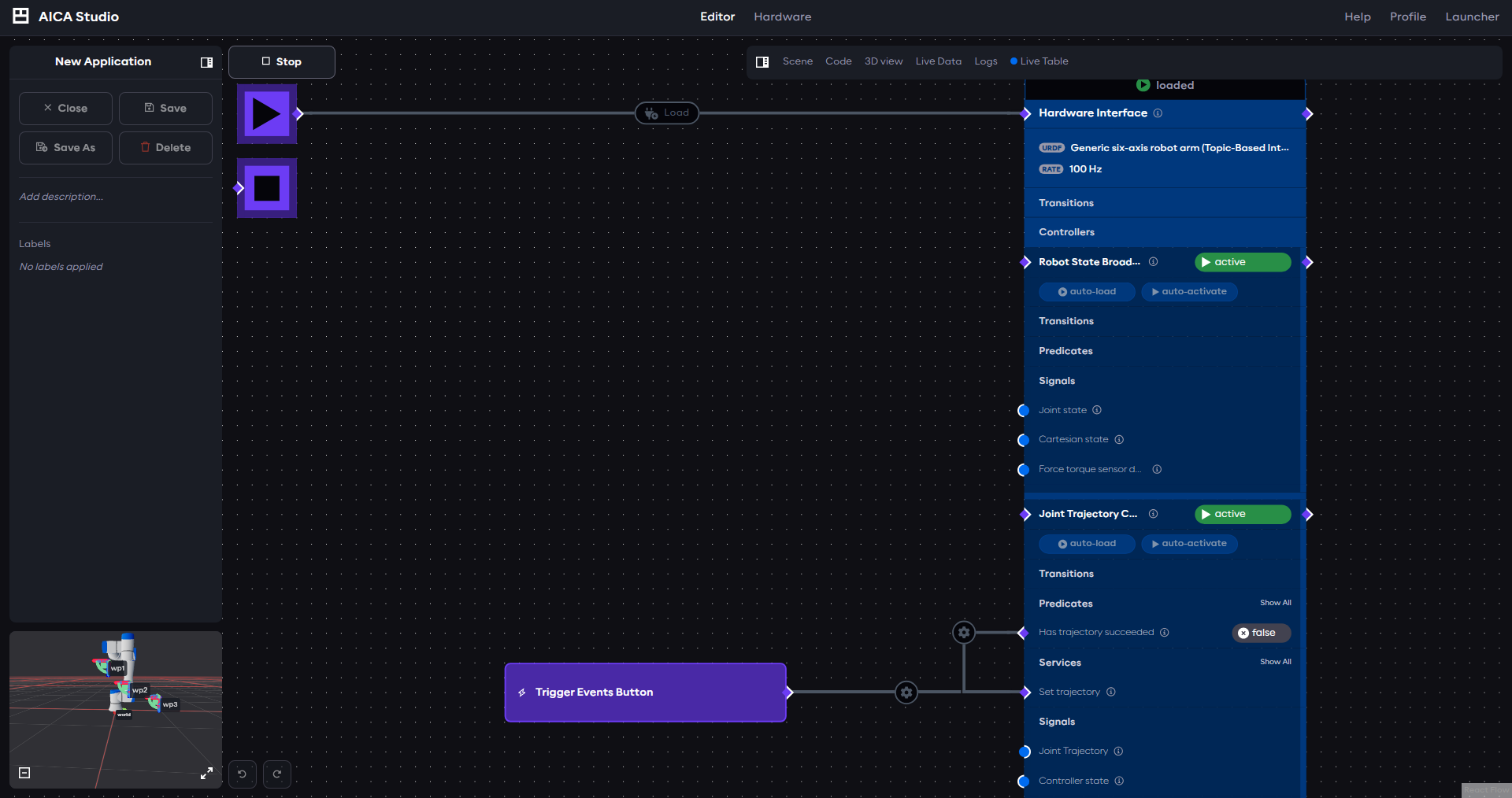 AICA Application for AICA Bridge Control