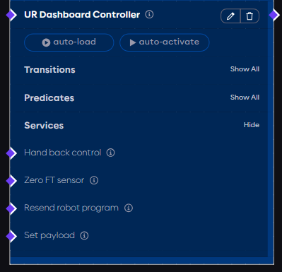 UR Dashboard Controller